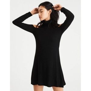NWT American Eagle Soft and Sexy Plush Cold Shoulder Sweater Dress